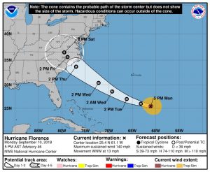 U.S.: Hurricane Florence to affect East Coast tomatoes, sweet potatoes