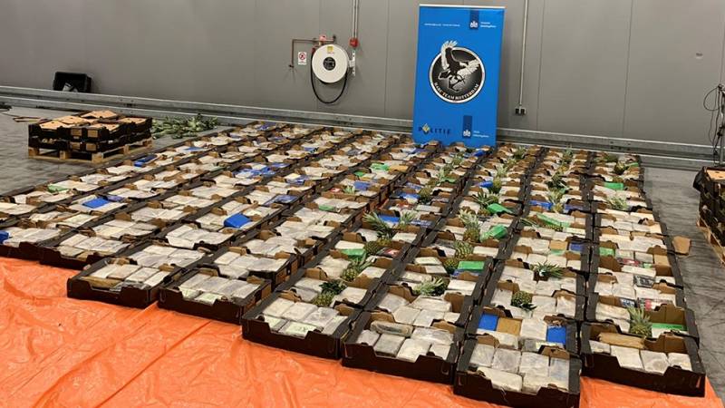 Another massive cocaine seizure at Rotterdam port related to tropical fruit