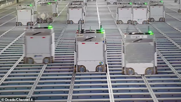 UK grocer’s robot army moves 2 million food items per day