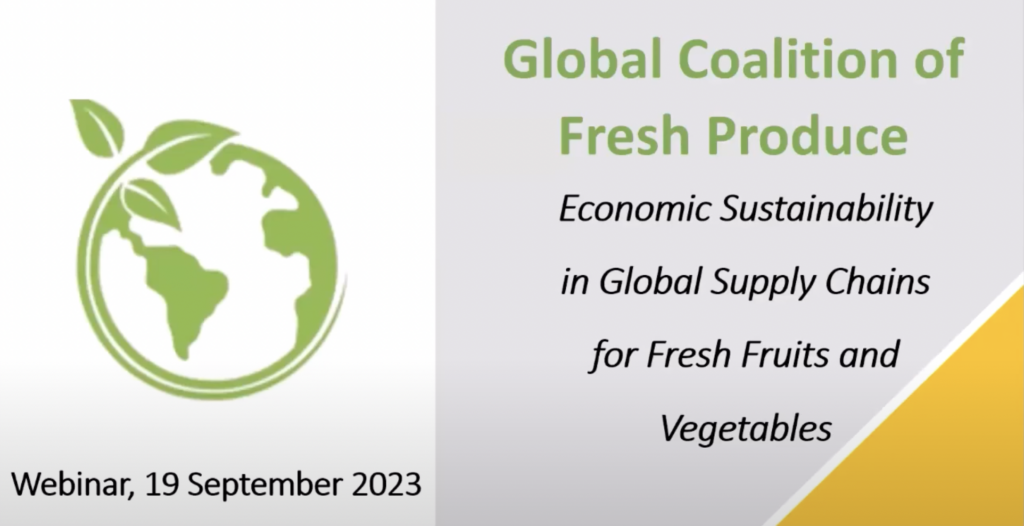 Global Coalition of Fresh Produce first economic sustainability webinar