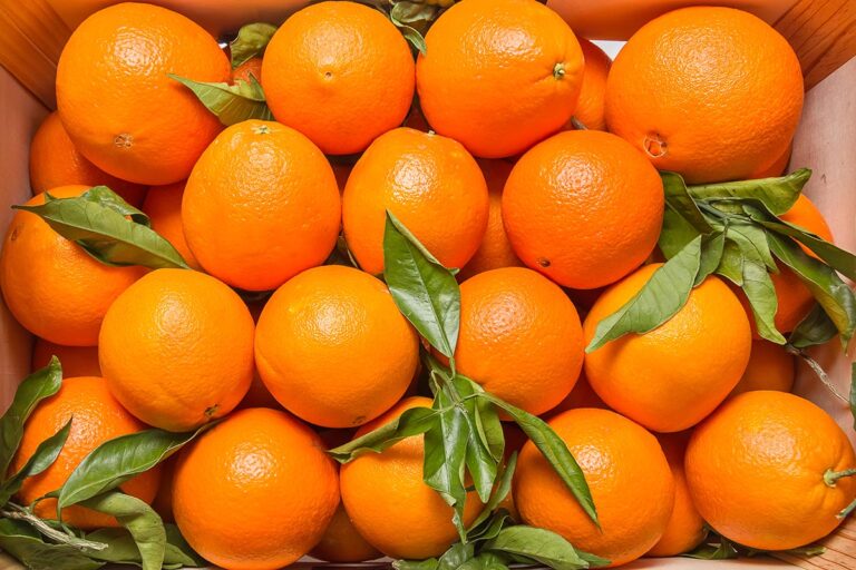 A box of oranges