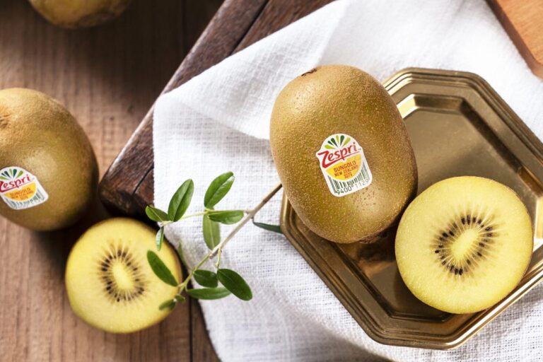 Zespri's SunGold Kiwifruit on a tray
