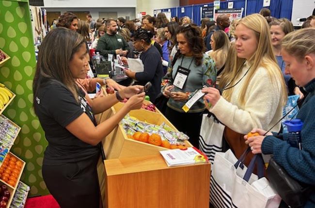 The foundation for fresh produce's have a plant booth