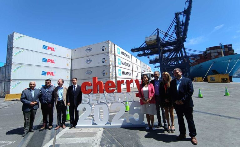 local authorities at cherry season in Chile