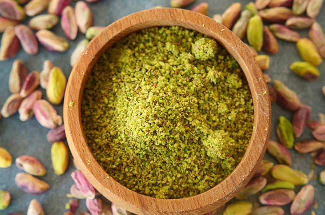 Ground pistachios