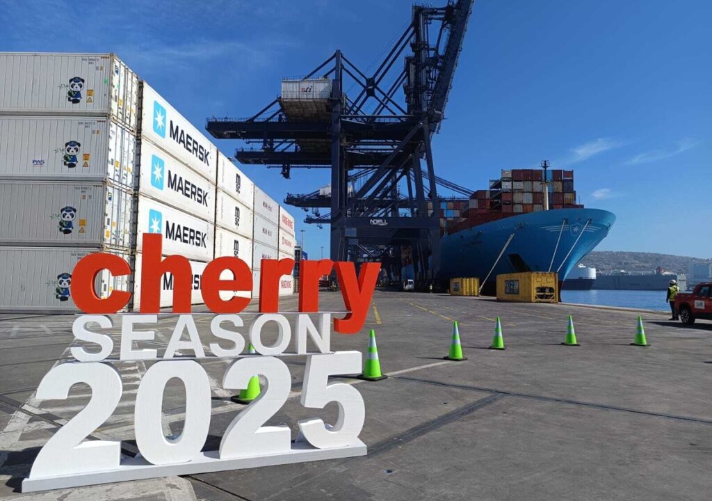 Chile's first seaborne cherry shipment sails to China on the Cherry Express service