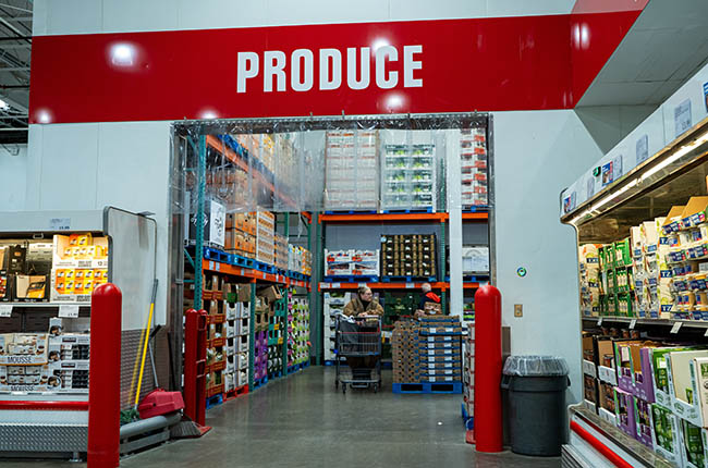 Costco produce aisle
