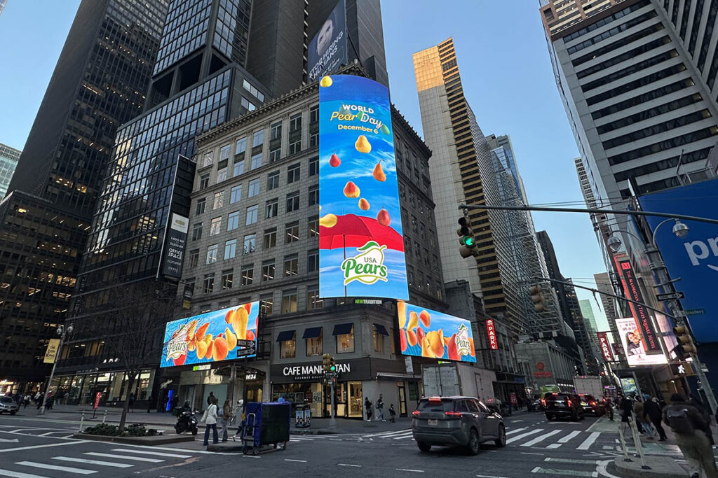 USA Pears take New York City by storm to celebrate World Pear Day 