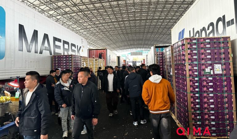 Chilean cherries in China