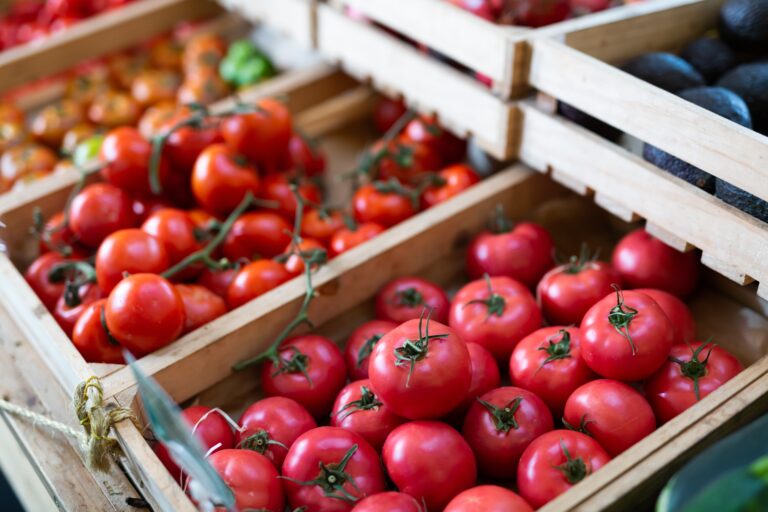 Imported produce tomatoes