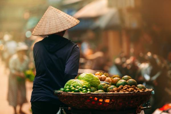 Food market in Vietnam