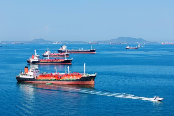 ship vessel escorted potentially through the strait of hormuz