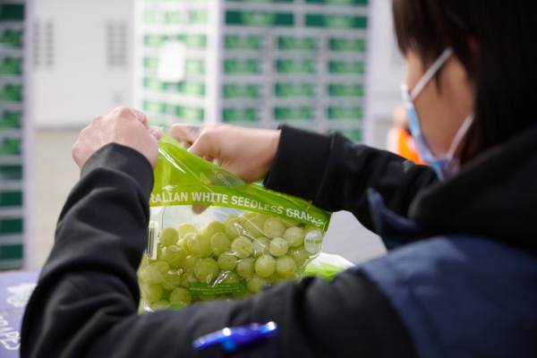 Australian table grapes in China