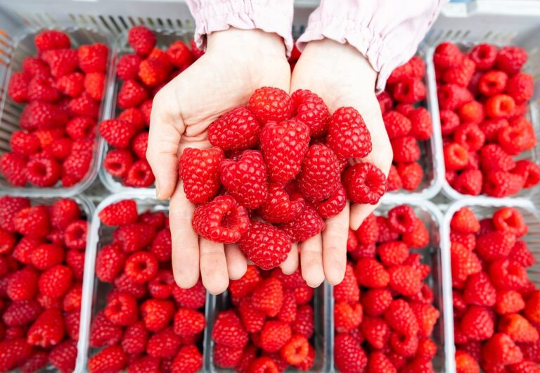 British raspberries