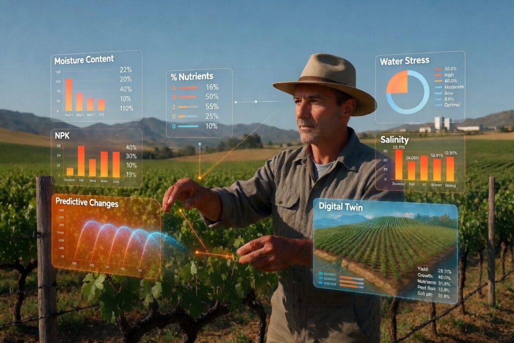 Virtual reality agriculture? Digital twin model targets growers' real-world irrigation and traceability needs