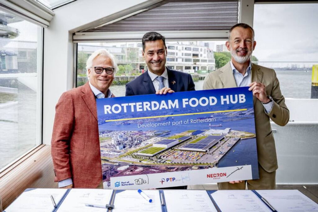 The Port of Rotterdam is set to expand with a 94-acre food hub
