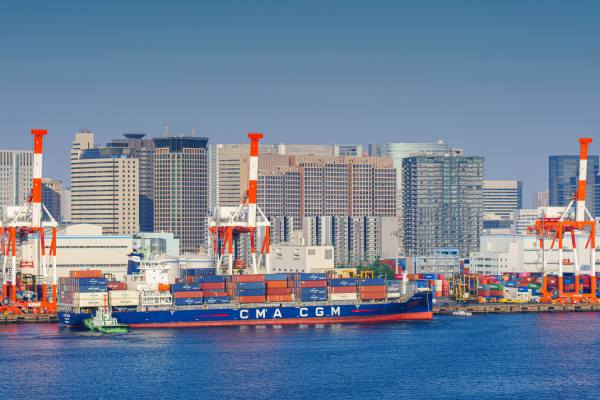 Port in Tokyo, Japan