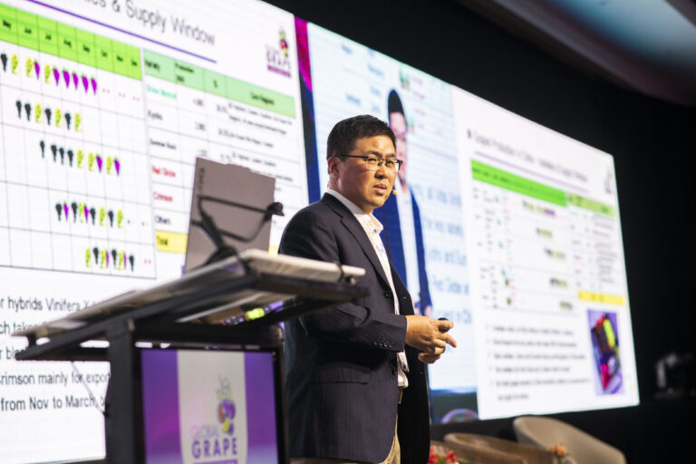 Shanghai Topsun Fresh's Daniel Ho at the Global Grape Convention 2026
