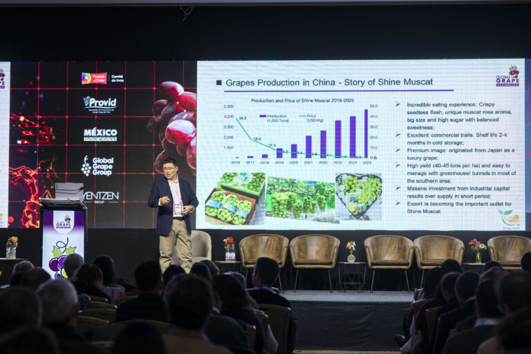 Shanghai Topsun Fresh's Daniel Ho at the Global Grape Convention 2026