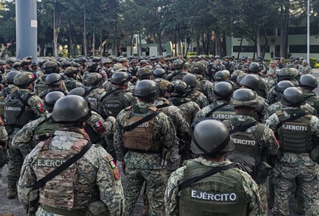 military deployed in Michoacán
