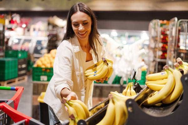 Buying banana