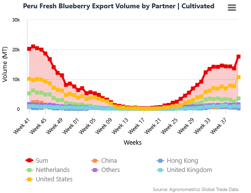 Peru’s Blueberry Exports 