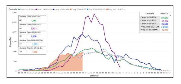 Peruvian blueberry exports